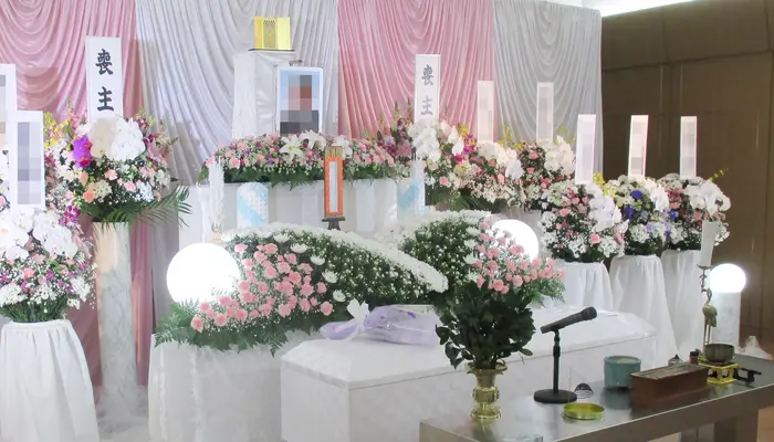 ウイングホール柏斎場で葬儀を行なった写真