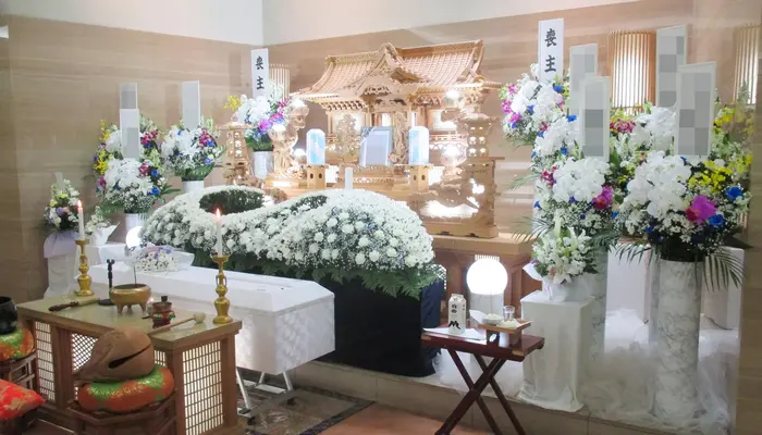 ウイングホール柏斎場で葬儀を行なった写真