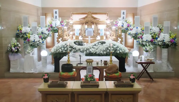 ウイングホール柏斎場で葬儀を行なった写真