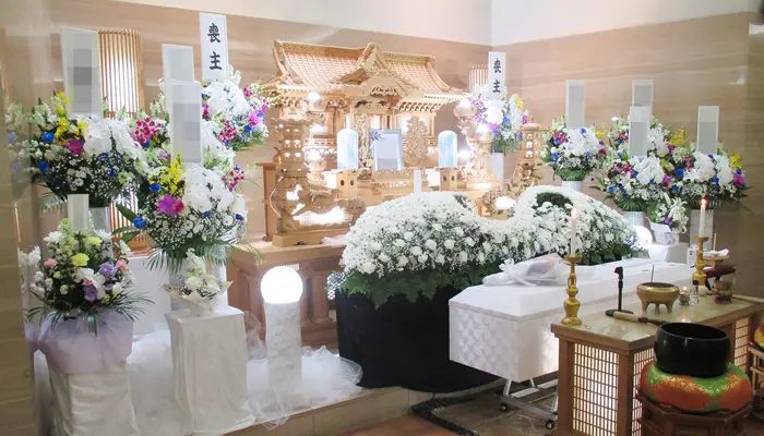 ウイングホール柏斎場で葬儀を行なった写真