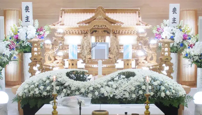 ウイングホール柏斎場で葬儀を行なった写真