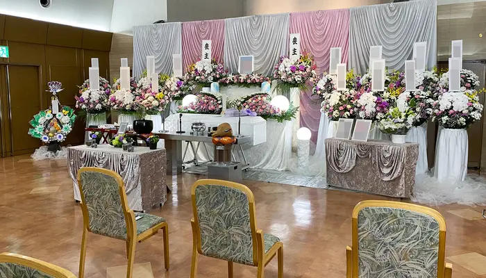 ウイングホール柏斎場で葬儀を行なった写真