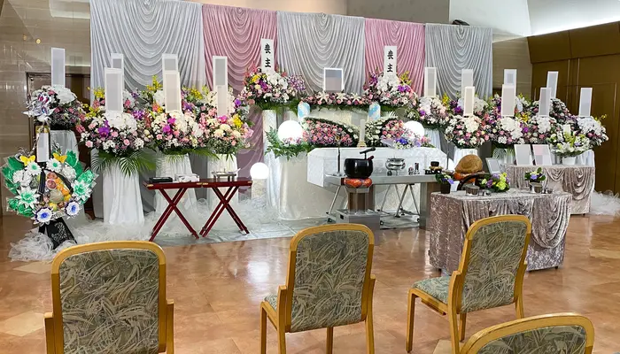 ウイングホール柏斎場で葬儀を行なった写真