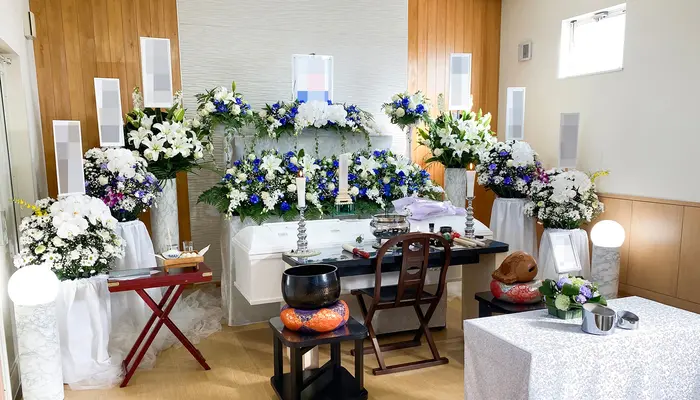 東葛福祉葬祭（流山家族葬ホール）で葬儀を行なった写真