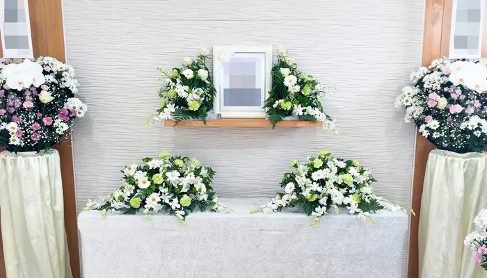 東葛福祉葬祭（流山家族葬ホール）で葬儀を行なった写真