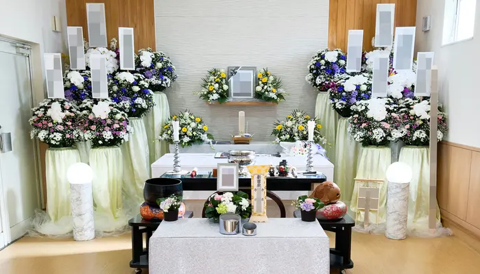 東葛福祉葬祭（流山家族葬ホール）で葬儀を行なった写真