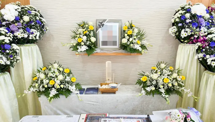 東葛福祉葬祭（流山家族葬ホール）で葬儀を行なった写真
