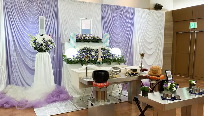 東葛福祉葬祭（流山家族葬ホール）で葬儀を行なった写真