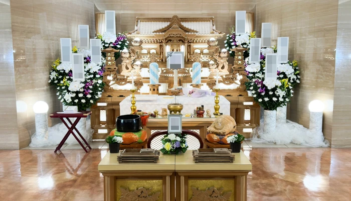 東葛福祉葬祭（流山家族葬ホール）で葬儀を行なった写真