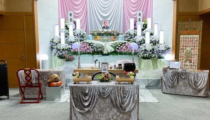 野田市斎場で葬儀を行なった写真