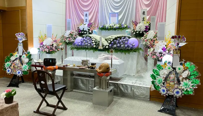 野田市斎場で葬儀を行なった写真