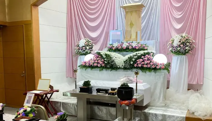 野田市斎場で葬儀を行なった写真