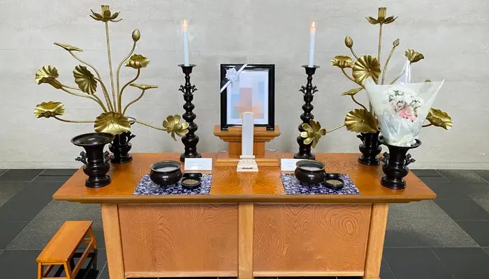 野田市斎場で葬儀を行なった写真