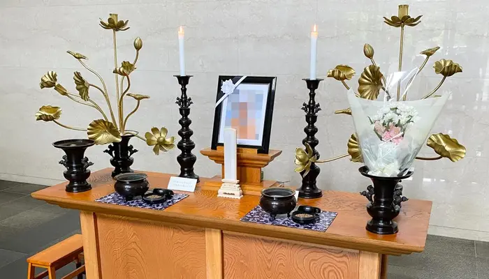 野田市斎場で葬儀を行なった写真