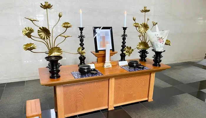 野田市斎場で葬儀を行なった写真