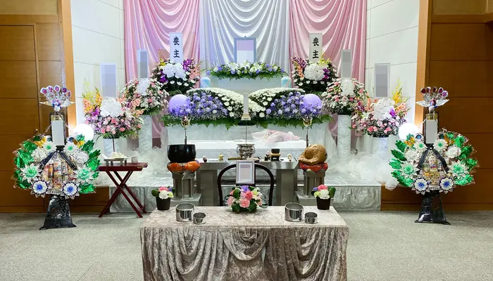 野田市斎場で葬儀を行なった写真