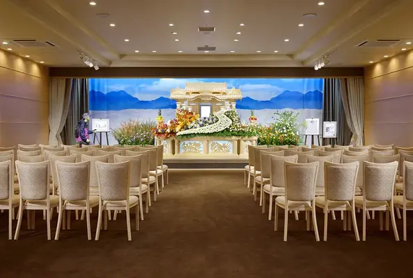 博全社(八街儀式殿)で葬儀を行なった写真