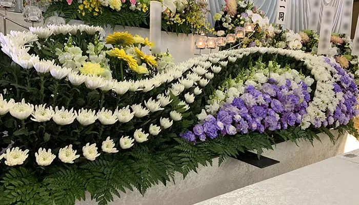 総合葬祭　二葉で葬儀を行なった写真