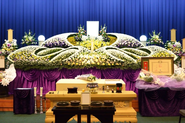 ふらわぁセレモニー縁で葬儀を行なった写真