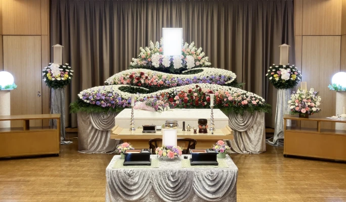 ふらわぁセレモニー縁で葬儀を行なった写真