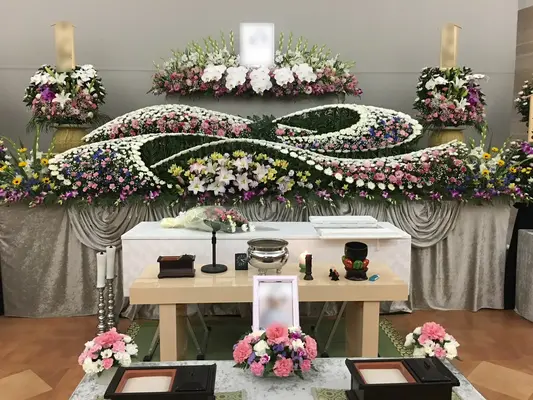 オリジナルの花祭壇