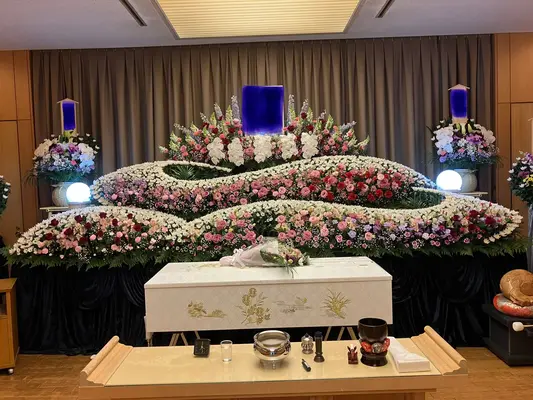 ふらわぁセレモニー縁で葬儀を行なった写真