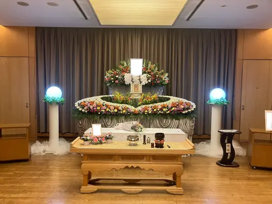 ふらわぁセレモニー縁で葬儀を行なった写真