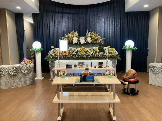 ふらわぁセレモニー縁で葬儀を行なった写真