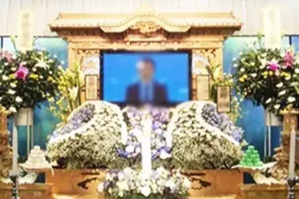 霊光社で葬儀を行なった写真