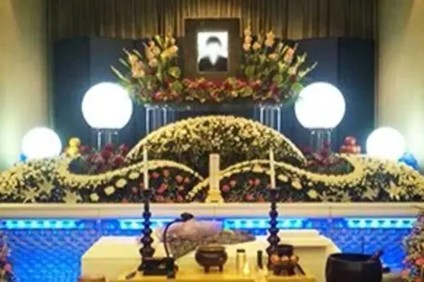 霊光社で葬儀を行なった写真