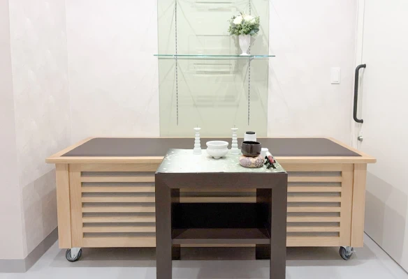 家族葬のディアネス　石山ホールで葬儀を行なった写真