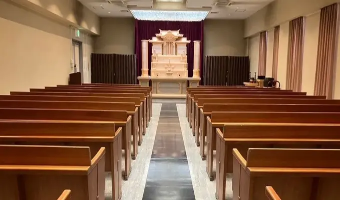 小山聖苑で葬儀を行なった写真