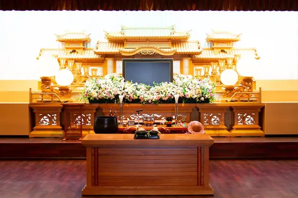 お花いっぱいの家族葬いちか大田原で葬儀を行なった写真