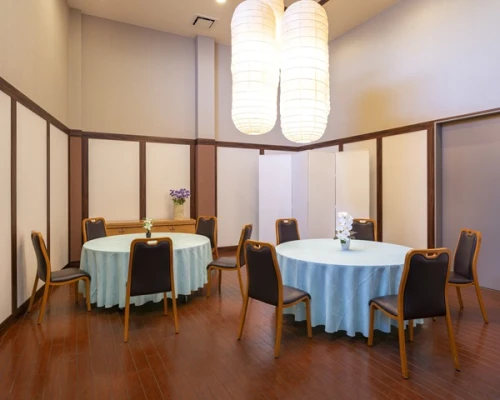 とわノイエ やなせで葬儀を行なった写真