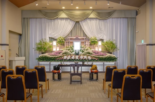 とわノイエ やなせで葬儀を行なった写真