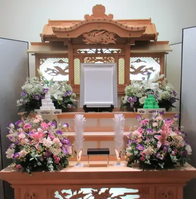 市民ホールグループ（鹿沼市民ホール緑ヶ丘邸）で葬儀を行なった写真