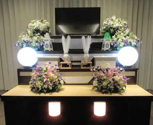 市民ホールグループ（鹿沼市民ホール緑ヶ丘邸）で葬儀を行なった写真