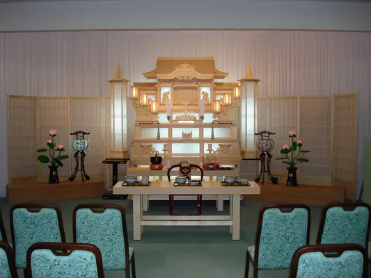 小さなお葬式 氷上ホールで葬儀を行なった写真