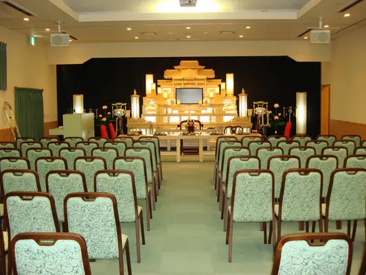 小さなお葬式 氷上ホールで葬儀を行なった写真