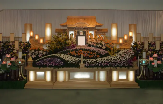 小さなお葬式 柏原ホールで葬儀を行なった写真