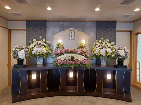 小さなお葬式 青垣ホールで葬儀を行なった写真