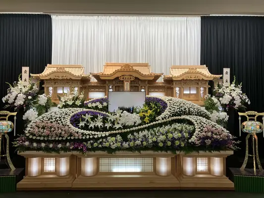 小さなお葬式 青垣ホールで葬儀を行なった写真