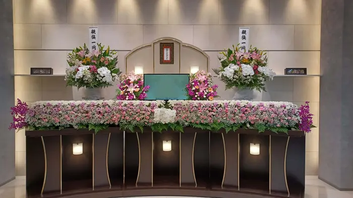 小さなお葬式 青垣ホールで葬儀を行なった写真