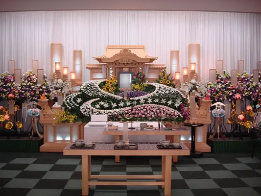 小さなお葬式 山南ホールで葬儀を行なった写真