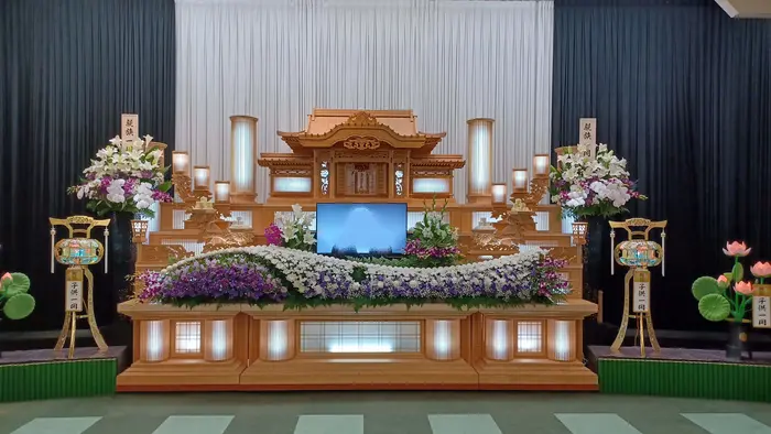 小さなお葬式 山南ホールで葬儀を行なった写真