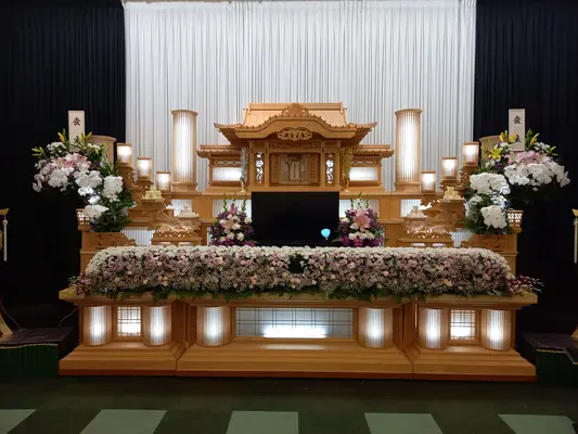 小さなお葬式 山南ホールで葬儀を行なった写真