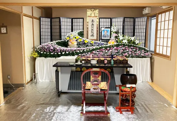 メモリーハウス 葬儀場シーンで葬儀を行なった写真