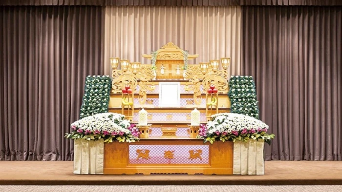 大阪祭典 大正ファミリーホールで葬儀を行なった写真