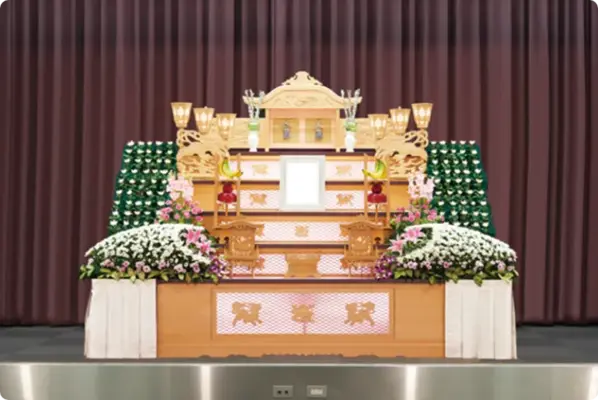 大阪祭典で葬儀を行なった写真