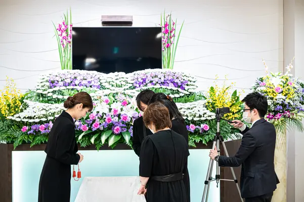 フローラルホール門真会館で葬儀を行なった写真